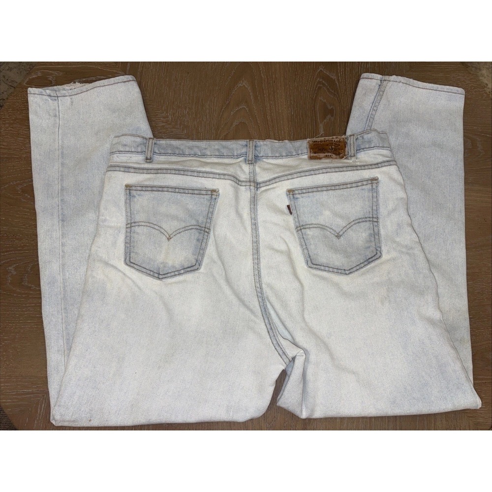 LEVI'S 540 Brown Tag Blue Jean Denim Distressed Relaxed Straight Y2K 40x30